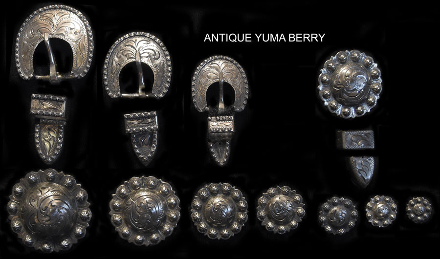 Antique Silver Plate Buckles and Conchos PAGE 1
