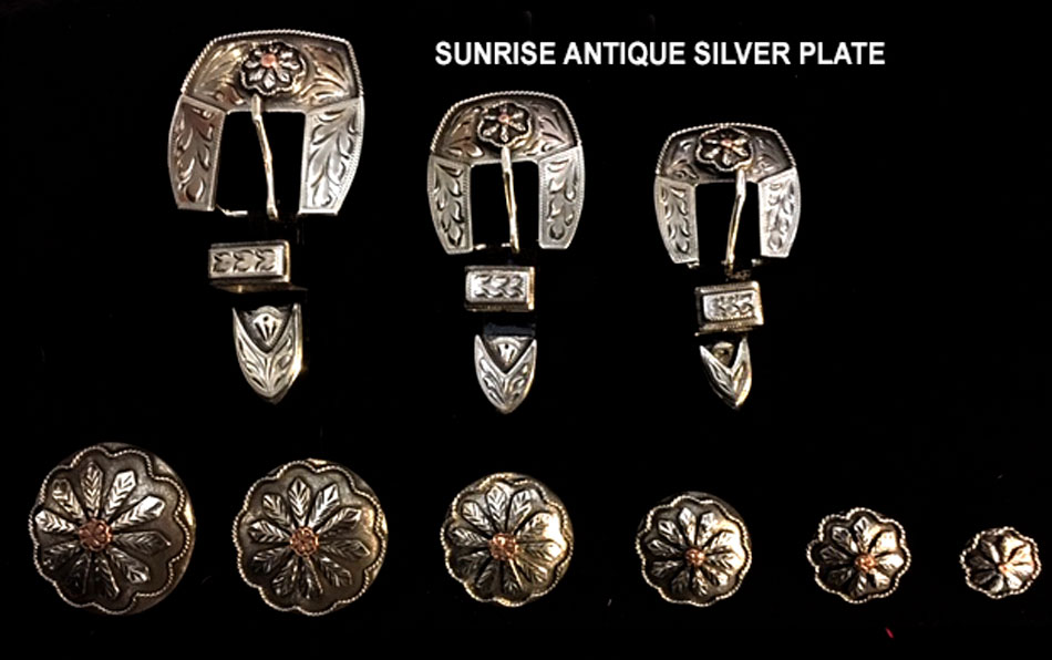 Antique Silver Plate Buckles,Loops and Tips/Conchos PAGE 3