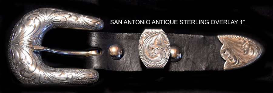 SAN ANTONIO ANTIQUE STERLING OVERLAY 3/4″
