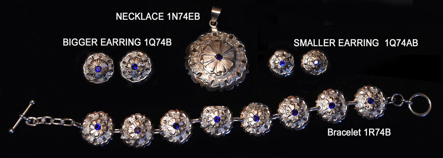 We have many types of sterling silver jewelry  for you to choose from….