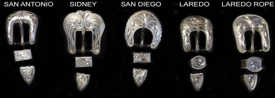 Silver Overlay Buckles, Loops and Tips/Conchos PAGE 2