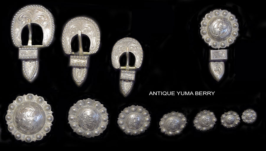 Silver Overlay Buckles, Loops and Tips/Conchos PAGE 4
