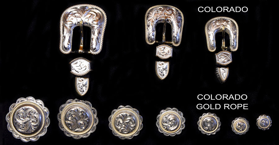 Silver Overlay Buckles, Loops and Tips/Conchos PAGE 1