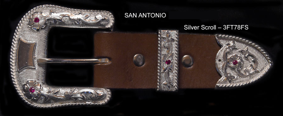 SAN ANTONIO SILVER PLATE 3F78F  1 1/2″